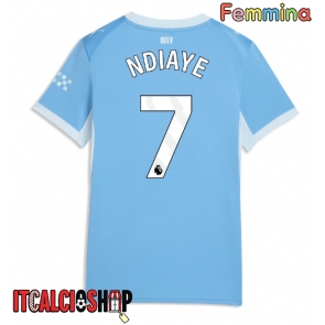 Manchester City Iliman Ndiaye #7 Prima Maglia Femmina 2026-27 Manica Corta